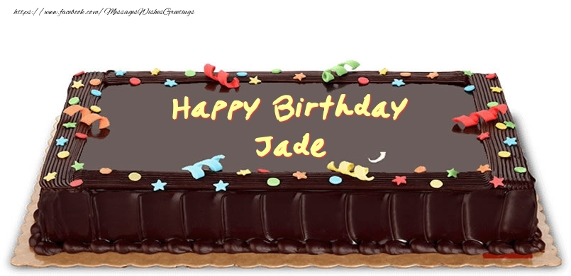 Greetings Cards for Birthday - Cake | Happy Birthday Jade