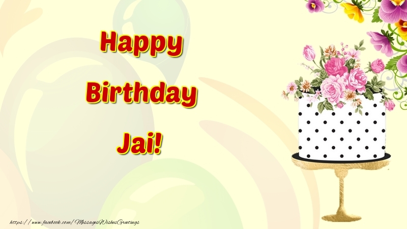 Greetings Cards for Birthday - Happy Birthday Jai