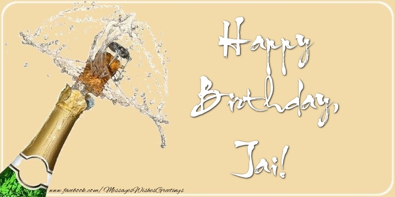 Greetings Cards for Birthday - Happy Birthday, Jai