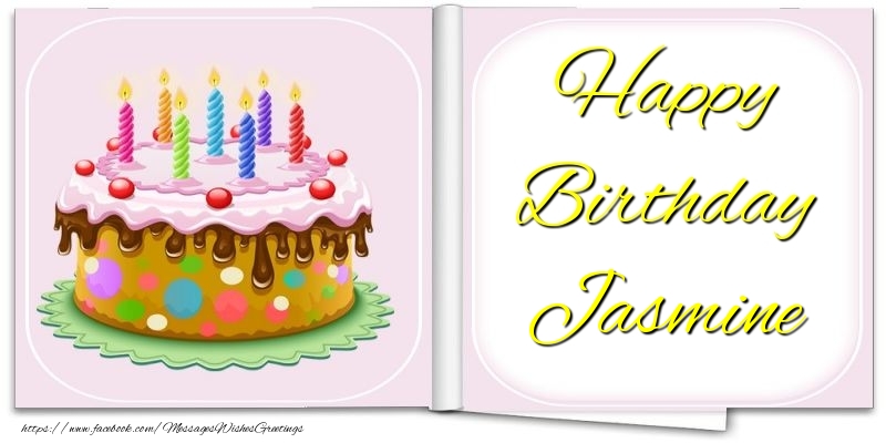 Greetings Cards for Birthday - Happy Birthday Jasmine