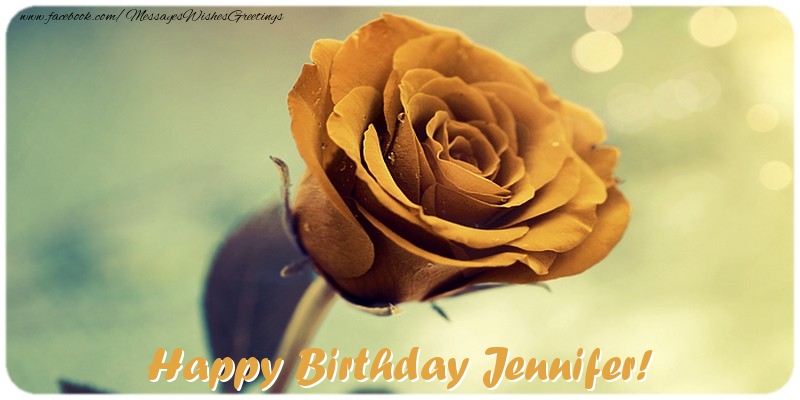 Greetings Cards for Birthday - Happy Birthday Jennifer!