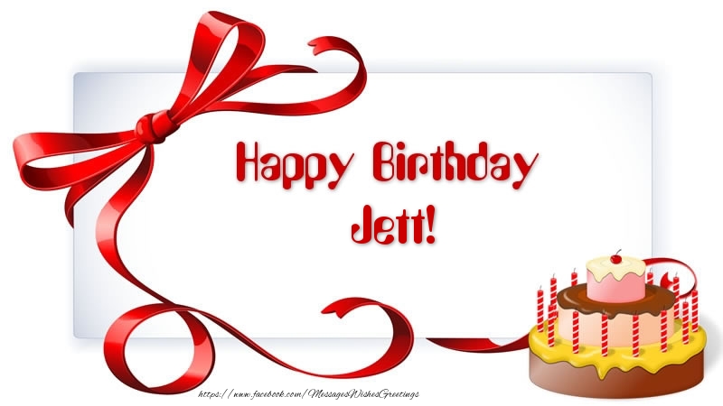  Greetings Cards for Birthday - Cake | Happy Birthday Jett!