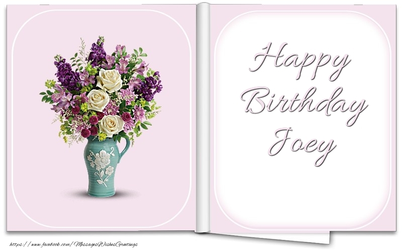  Greetings Cards for Birthday - Bouquet Of Flowers | Happy Birthday Joey