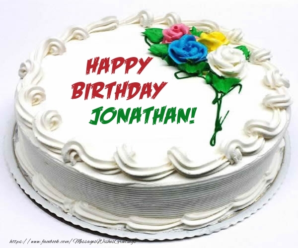 Greetings Cards for Birthday - Cake | Happy Birthday Jonathan!