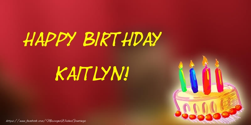 Greetings Cards for Birthday - Champagne | Happy Birthday Kaitlyn!