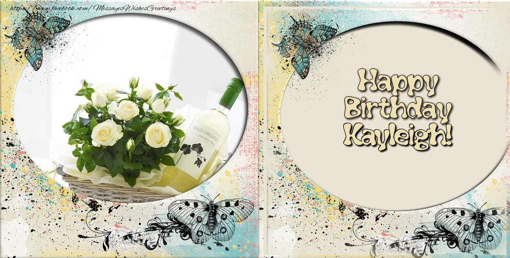  Greetings Cards for Birthday - Flowers & Photo Frame | Happy Birthday, Kayleigh!