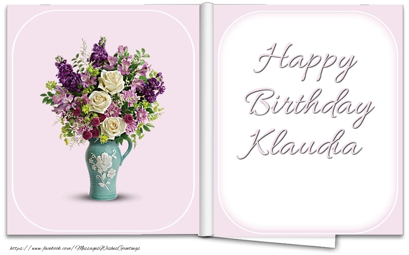 Greetings Cards for Birthday - Happy Birthday Klaudia