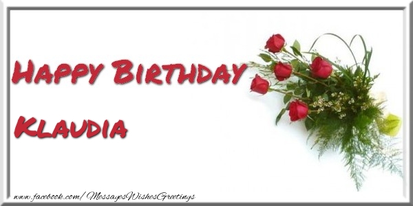  Greetings Cards for Birthday - Bouquet Of Flowers | Happy Birthday Klaudia