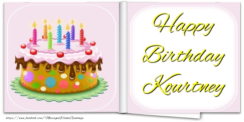 Greetings Cards for Birthday - Happy Birthday Kourtney