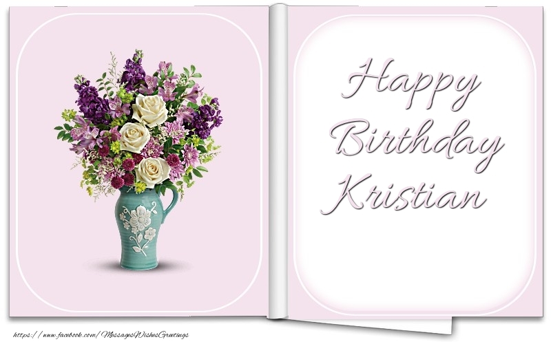 Greetings Cards for Birthday - Happy Birthday Kristian