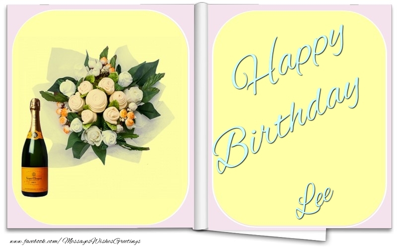 Greetings Cards for Birthday - Happy Birthday Lee