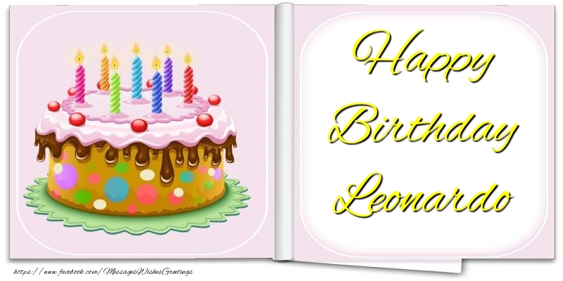 Greetings Cards for Birthday - Happy Birthday Leonardo