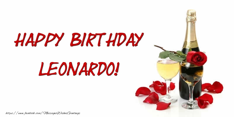 Greetings Cards for Birthday - Happy Birthday Leonardo