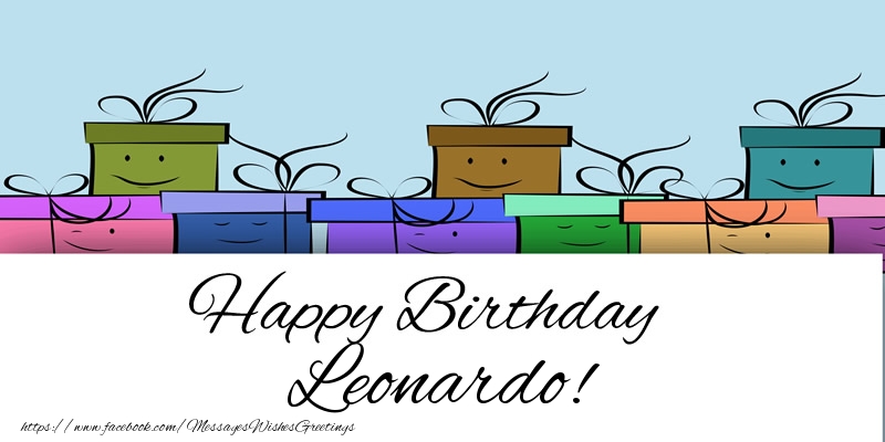 Greetings Cards for Birthday - Happy Birthday Leonardo!