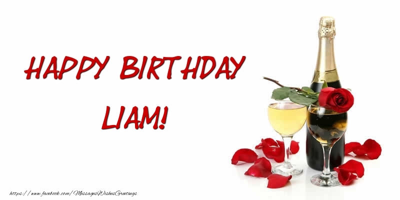 Greetings Cards for Birthday - Happy Birthday Liam