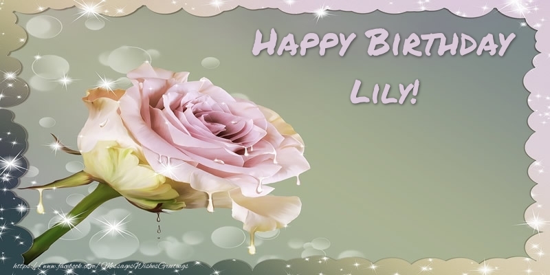 Greetings Cards for Birthday - Happy Birthday Lily!