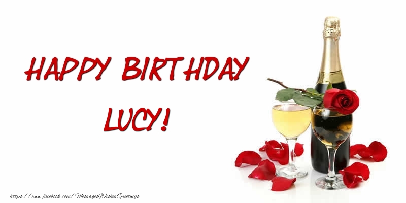 Greetings Cards for Birthday - Happy Birthday Lucy