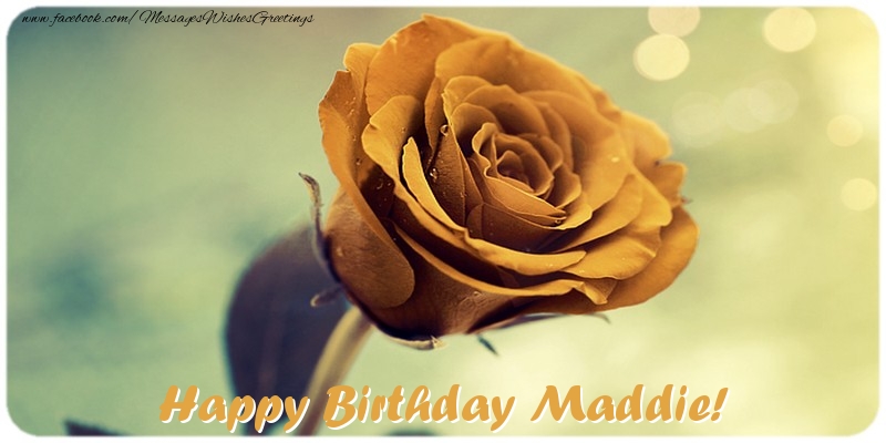 Greetings Cards for Birthday - Happy Birthday Maddie!