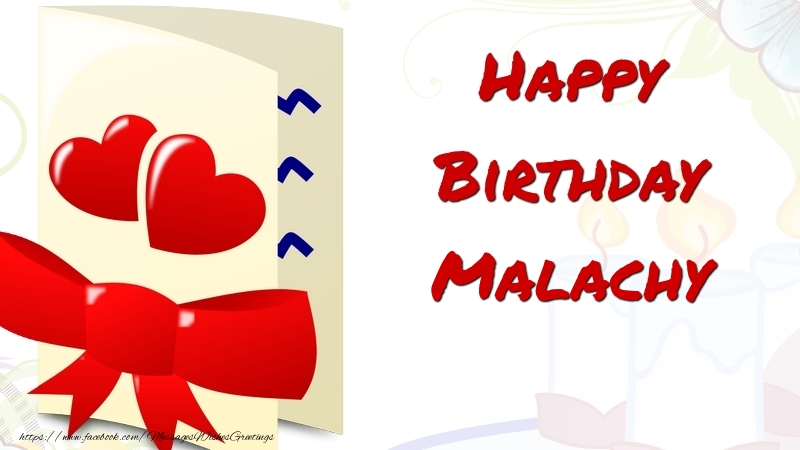 Greetings Cards for Birthday - Happy Birthday Malachy