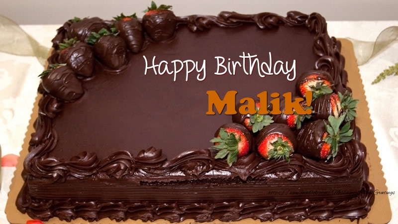  Greetings Cards for Birthday - Champagne | Happy Birthday Malik!