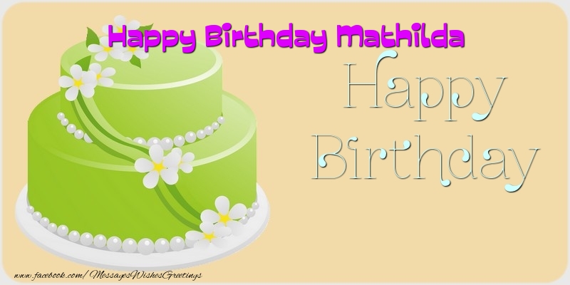 Greetings Cards for Birthday - Happy Birthday Mathilda