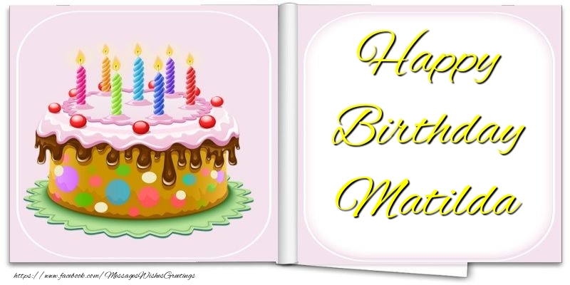 Greetings Cards for Birthday - Happy Birthday Matilda