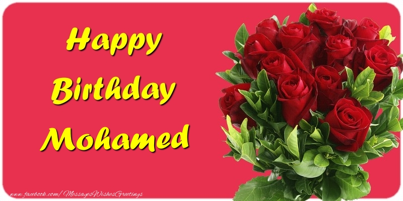 Greetings Cards for Birthday - Happy Birthday Mohamed