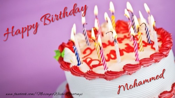  Greetings Cards for Birthday - Cake & Candels | Happy birthday, Mohammed!