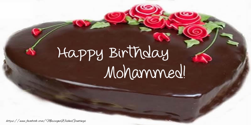 Greetings Cards for Birthday -  Cake Happy Birthday Mohammed!