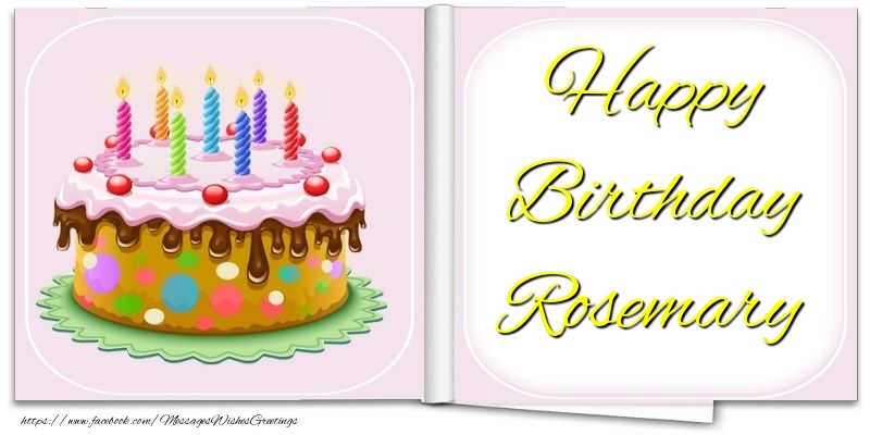 Greetings Cards for Birthday - Happy Birthday Rosemary