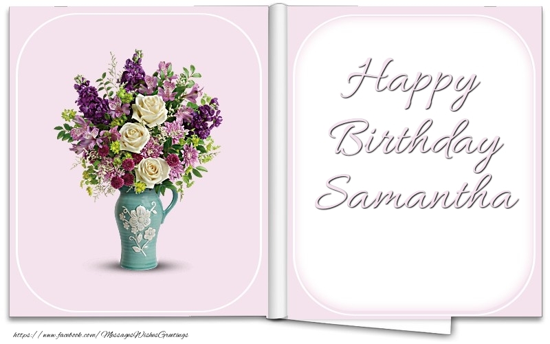 Greetings Cards for Birthday - Happy Birthday Samantha