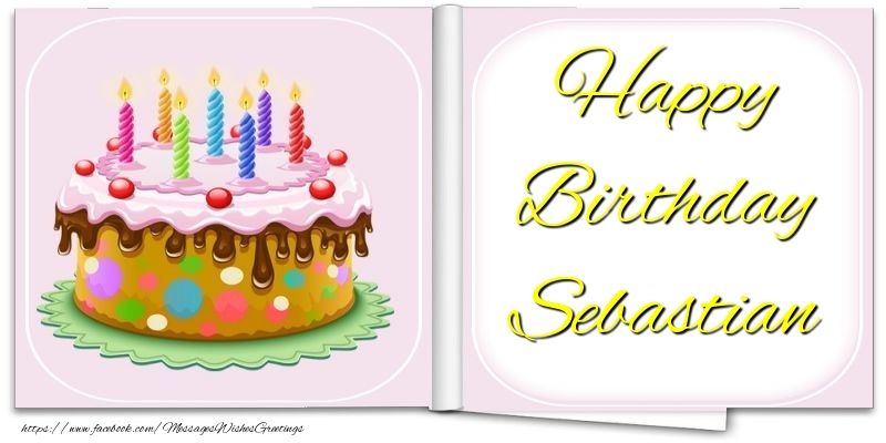 Greetings Cards for Birthday - Happy Birthday Sebastian