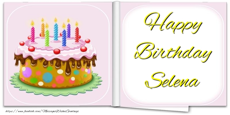 Greetings Cards for Birthday - Happy Birthday Selena