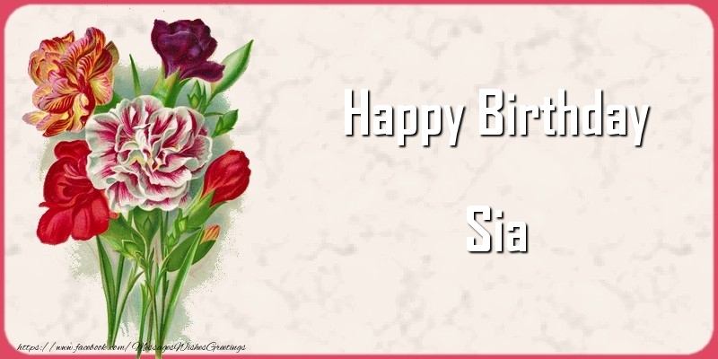 Greetings Cards for Birthday - Bouquet Of Flowers & Flowers | Happy Birthday Sia