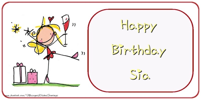 Greetings Cards for Birthday - Champagne & Gift Box | Happy Birthday Sia