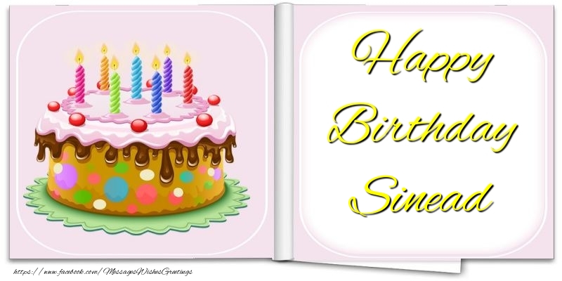 Greetings Cards for Birthday - Cake | Happy Birthday Sinead