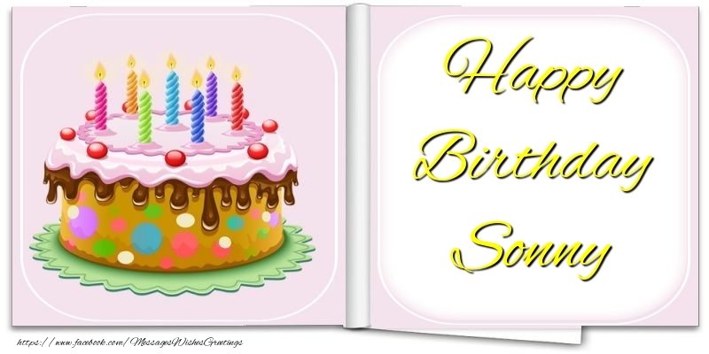 Greetings Cards for Birthday - Happy Birthday Sonny