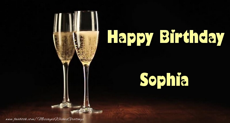 Greetings Cards for Birthday - Happy Birthday Sophia