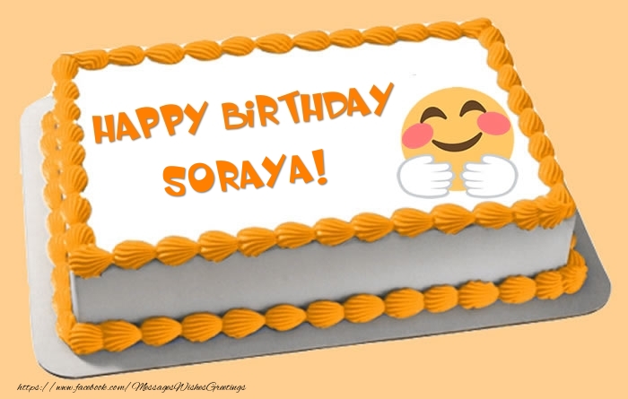 Greetings Cards for Birthday -  Happy Birthday Soraya! Cake