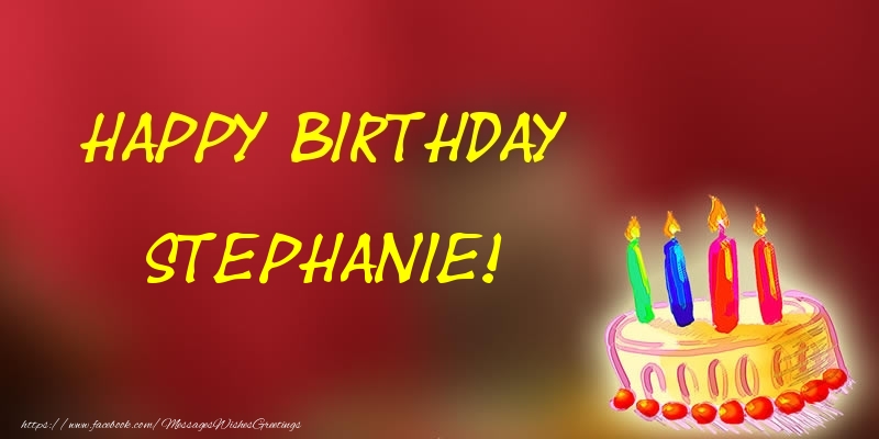  Greetings Cards for Birthday - Champagne | Happy Birthday Stephanie!