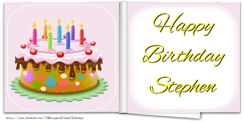  Greetings Cards for Birthday - Cake | Happy Birthday Stephen