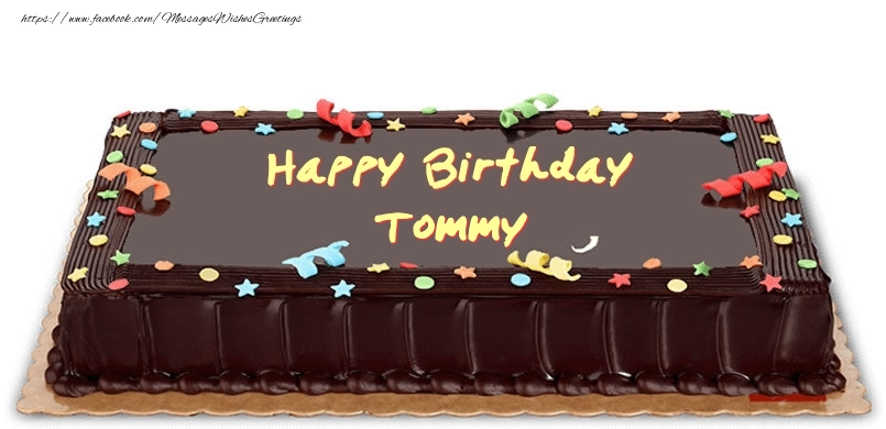 Greetings Cards for Birthday - Cake | Happy Birthday Tommy