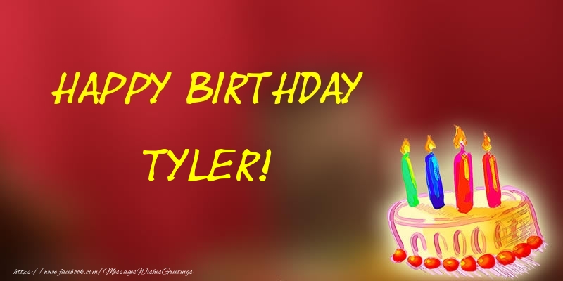 Greetings Cards for Birthday - Champagne | Happy Birthday Tyler!