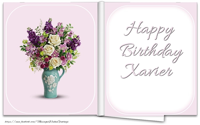 Greetings Cards for Birthday - Happy Birthday Xavier