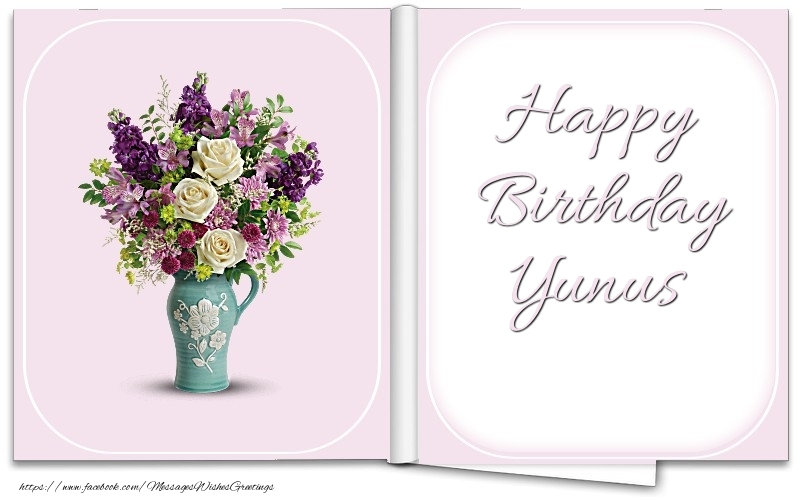  Greetings Cards for Birthday - Bouquet Of Flowers | Happy Birthday Yunus