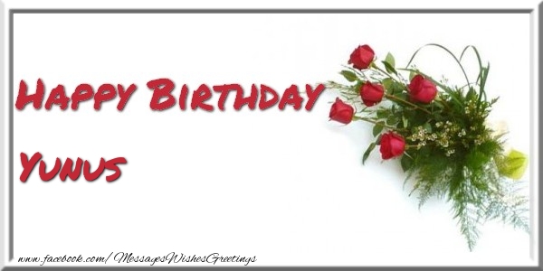 Greetings Cards for Birthday - Bouquet Of Flowers | Happy Birthday Yunus