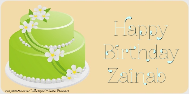 Greetings Cards for Birthday - Happy Birthday Zainab