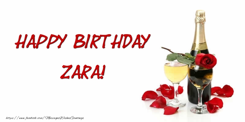 Greetings Cards for Birthday - Happy Birthday Zara