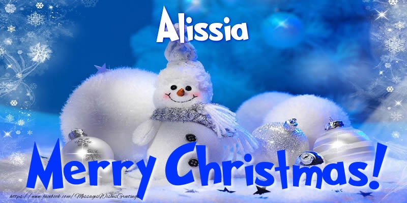 Greetings Cards for Christmas - Christmas Decoration & Snowman | Alissia Merry Christmas!