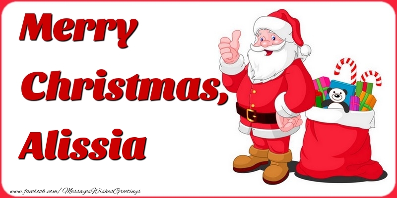 Greetings Cards for Christmas - Gift Box & Santa Claus | Merry Christmas, Alissia